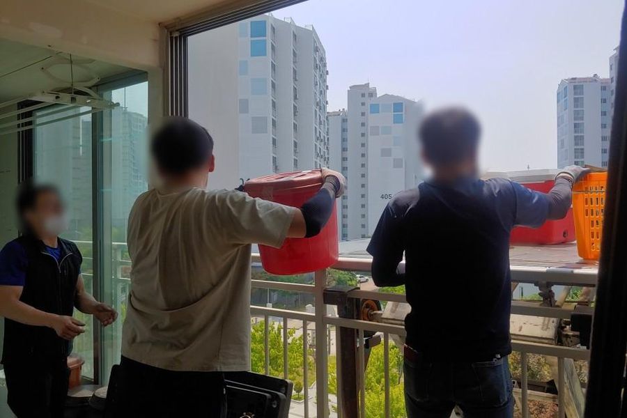 서산시 장동 이사 진행 현장